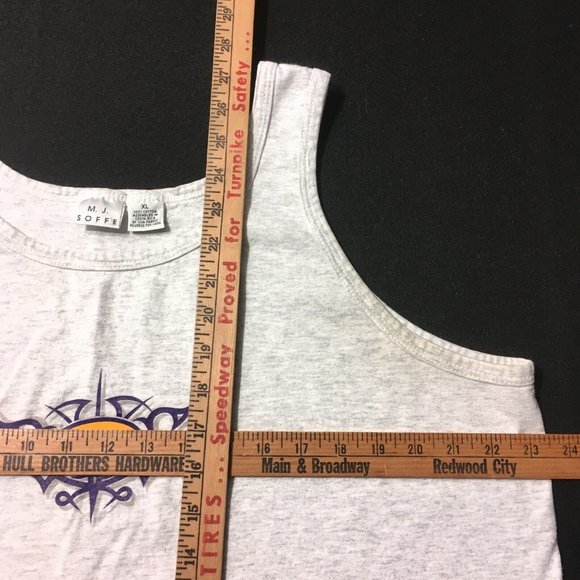 Vintage 90s Soffe United States Army graphic t-shirt tee Sz XL tank top gray - Picture 4 of 10